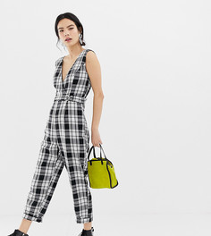 Комбинезон в клетку Miss Selfridge-Черный