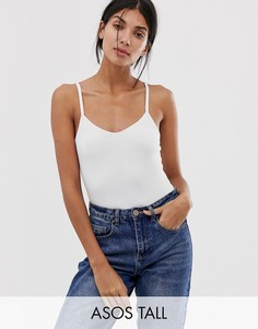 Белый топ на бретельках ASOS DESIGN Tall