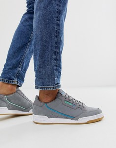 Серые кроссовки в стиле 80-х adidas Originals Continental Victoria Waterloo-Серый