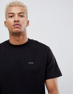 Oversize-футболка с принтом \Limited\" на груди Night Addict-Черный