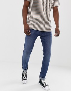 Синие джинсы слим Tom Tailor-Синий