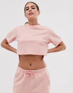 Розовая короткая футболка adidas Originals Coeeze-Розовый
