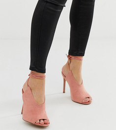 Туфли на высоком каблуке для широкой стопы ASOS DESIGN Wireless-Розовый