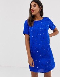 Платье в горошек Vila-Синий