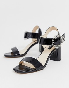 Босоножки на блочном каблуке Blink-Черный