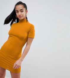 Облегающее платье в рубчик Missguided Petite-Золотой