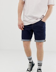 Узкие джинсовые шорты ASOS DESIGN-Синий