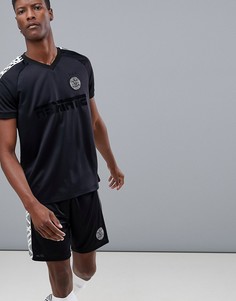 Черная футболка из быстросохнущей ткани ASOS 4505-Черный