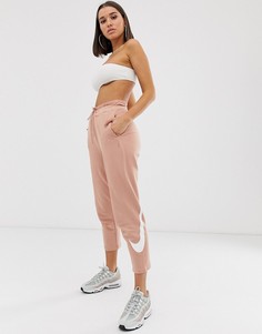 Oversize-джоггеры с логотипом-галочкой Nike-Розовый