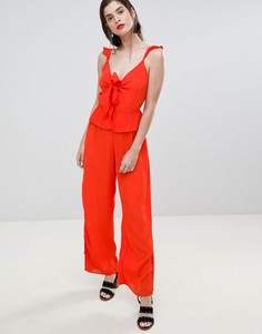 Комбинезон-кюлоты с оборками River Island-Красный