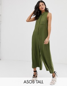 Повседневный комбинезон с рубашкой и кюлотами ASOS DESIGN Tall-Мульти