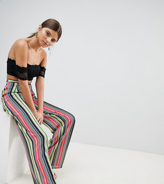 Широкие брюки в полоску Missguided-Мульти