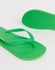 Зеленые шлепанцы Havaianas-Зеленый