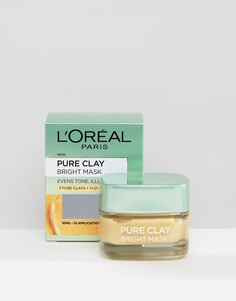 Маска для лица с глиной и осветляющим эффектом LOreal Paris Pure Clay-Бесцветный Loreal