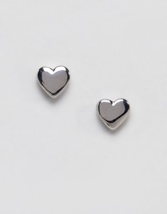Серебристые серьги-гвоздики Ted Baker-Серебряный