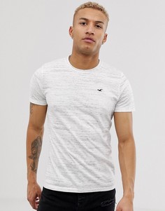 Белая футболка с логотипом Hollister-Белый