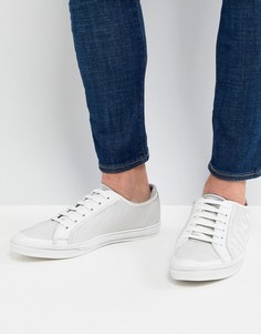 Белые кроссовки с логотипом сбоку BOSS-Белый