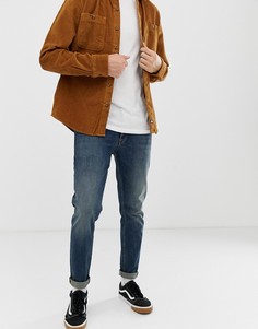 Темные джинсы слим ASOS DESIGN-Синий