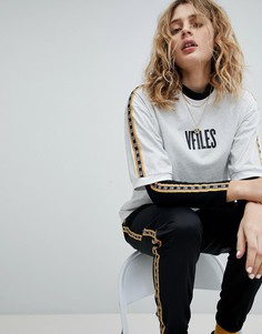 Серая футболка с логотипом VFILES-Серый