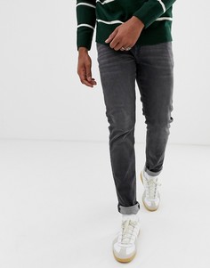 Узкие темно-серые выбеленные джинсы Celio-Серый