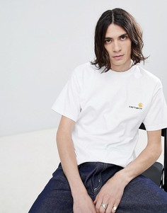 Белая футболка с надписью \American\" Carhartt WIP-Белый