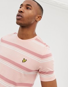 Розовая футболка в полоску Lyle & Scott-Розовый