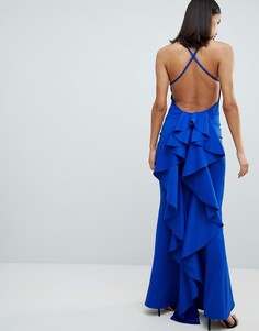 Платье макси City Goddess-Синий