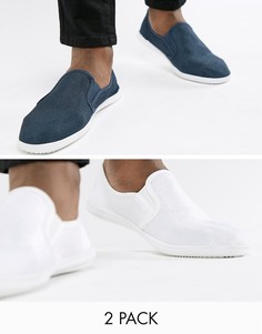 2 пары кед-слипонов Truffle Collection-Мульти