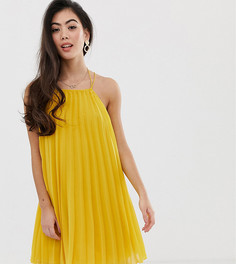 Платье-трапеция мини со складками ASOS DESIGN Petite-Мульти