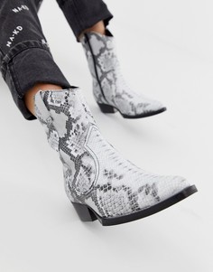 Кожаные ботинки в стиле вестерн со змеиным принтом Bronx Jacky-Jo-Мульти
