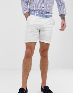 Белые узкие шорты чиносы ASOS DESIGN-Белый