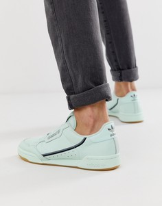 Светло-зеленые кроссовки в стиле 80-х adidas Originals Continental-Зеленый