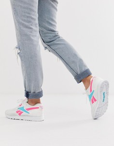 Сине-розовые кроссовки Reebok-Белый