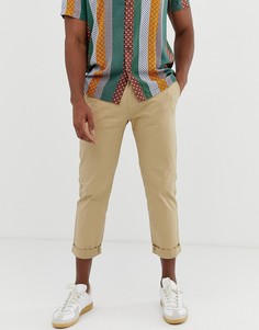 Бежевые укороченные узкие чиносы Celio-Бежевый