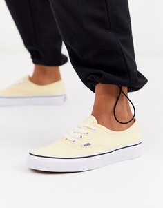 Кеды кремового цвета из переработанного полиэстера Vans Authentic-Белый
