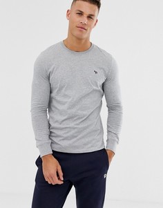 Серый лонгслив с круглым вырезом PS Paul Smith
