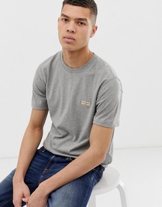 Серая меланжевая футболка с логотипом Nudie Jeans Co - Daniel-Серый