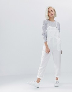 Повседневный комбинезон на бретельках ASOS DESIGN-Кремовый