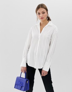 Рубашка с контрастными полосками Sportmax Code-Белый