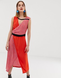 Платье миди со вставкой с принтом 2NDDAY-Мульти