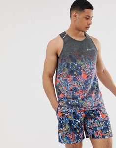 Майка с принтом Nike Running Breathe-Мульти