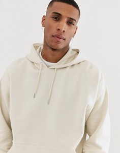 Бежевый oversize-худи ASOS DESIGN