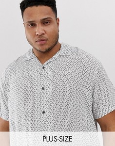 Белая рубашка с короткими рукавами и отложным воротником Jack & Jones Premium-Белый