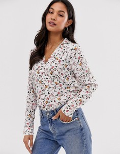 Блузка с цветочным принтом Vila-Мульти