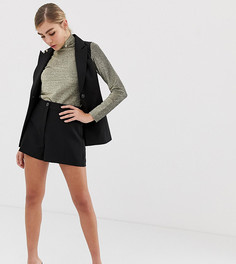 Черные шорты в строгом стиле Miss Selfridge-Черный