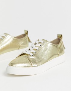 Кроссовки на шнуровке ASOS DESIGN Durban-Золотой