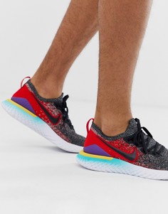 Черные кроссовки Nike Running Epic React Flyknit - 2-Мульти