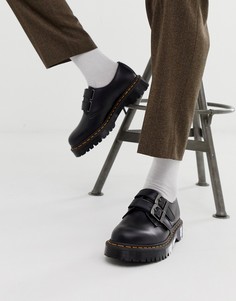Черные туфли с 3 парами люверсов Dr Martens 1461-Черный