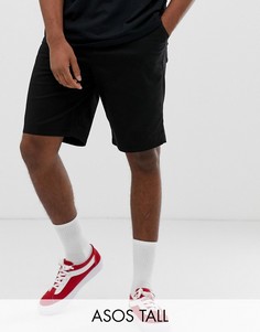 Черные свободные шорты чиносы ASOS DESIGN Tall-Черный