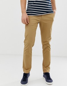 Бежевые узкие эластичные чиносы Original Penguin-Бежевый